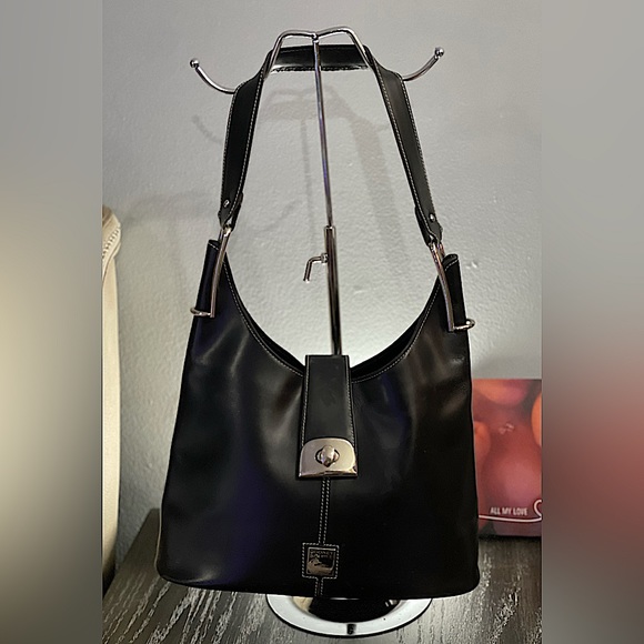 Vintage Dooney & Bourke Shoulder Bag, Made in USA unclear black type Vintage Second Hand main image 0